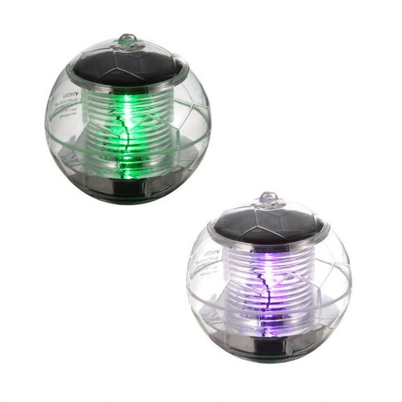 FromYourFeed Solar Floating Lamps, 2PK, Warm Glow, Floating Pool Lights