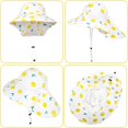 thumbnail image 5 of 1/2 Pack Toddler Baby Sun Hat Kids Summer UPF 50+ for Boys Girls Adjustable Beach Hats with Bucket Wide Brim Age 1-7 Years, 5 of 6