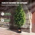 thumbnail image 4 of VEVOR 2 Pack 3' Artificial Cedar Topiary Tree Faux Plant UV Decor In/Outdoor, 4 of 9