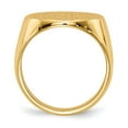 thumbnail image 2 of 14K Yellow Gold Ring Band Signet 17.5x18.0mm Closed Back Men's, Size 6, 2 of 5