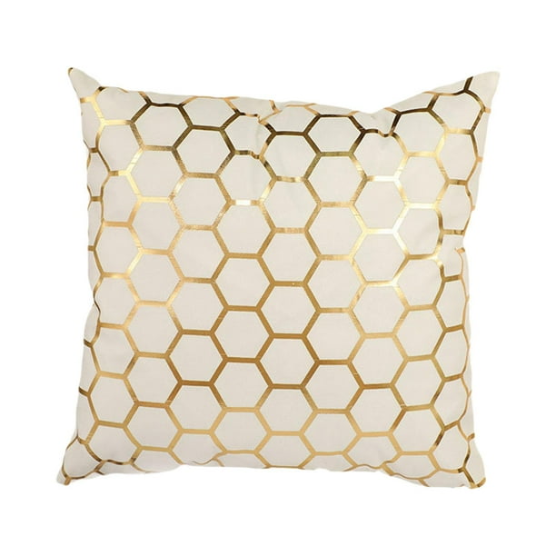 Funda de almohada de 45 cm x 45 cm, decorativa, para decoración del hogar, suave, funda de cojín Blanco