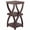 Walnut, variant on Antique Finish Twisted Side Tables - Distressed Black