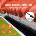 thumbnail image 2 of KFFKFF Gutter Brush, 60 Feet Total Length, 5.25 Inch Diameter Cleaning Tool, Ground-Level Leaf Guard for 5 Inch Gutters, Removes Roof Leaves and Debris, Set of 20, 2 of 9