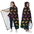 thumbnail image 2 of Wearable Blanket,Rainbow Puppy Hooded Wearable Flannel Blanket for Adults & Teens,Winter Poncho Shawl Wrap Cape Cozy Anti-Pill,60"x80", 2 of 5