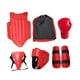 thumbnail image 3 of Guardias de piernas de engranaje de Taekwondo con bolsa de almacenamiento Ajustable Set de entrenamiento de boxeo para kickboxing Muay Thai Sploping Rojo, 3 of 8