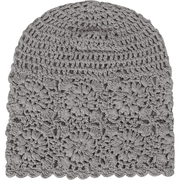 ZLYC Women Cotton Crochet Slouchy Beanie Hat Handmade Knit ZLYC Women Cotton Crochet Slouchy Beanie Hat Handmade Knit