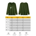 thumbnail image 2 of Xuanfei Women V Neck Dandelion Heart Print Long Sleeve Top, 2 of 6