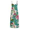 thumbnail image 4 of HomeGardon Summer Dresses Dresses for Women Summer Print Casual Loose Sleevless-Neck Dress,S-XXXL, 4 of 5