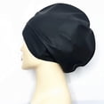 thumbnail image 2 of Extra Large Large Silicon Swim Cap for&nbsp;Long Hair Thick Curly Hair Dreadlocks Braids Weaves Afro Hair Unisex Black, 2 of 5