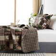 thumbnail image 5 of Green Essen Rustic Quilt Sets King Size Moose Bear Bedding Reversible Microfiber Bedspread Plaid Coverlet Cabin Decor, 5 of 7