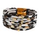 thumbnail image 5 of Pulsera de para mujer, accesorios para conjuntos, fácil de usar, duradera, tipo brazalete. Leopardo blanco, 5 of 8