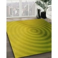 thumbnail image 3 of Ahgly Company Tapis d'Intérieur Lavables en Machine Rectangle Transitionnel Vert Jaune Foncé, 2' x 3', 3 of 7