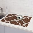 thumbnail image 5 of Dish Drying Mat, Chocolate Pattern cute Absorbent Microfiber Kitchen Mat, Heat Resistant Drying Mat Kitchen Counter for Dishes, Utensils, Pots, Pans, Drainer Mats 18x24in, 5 of 7
