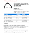 thumbnail image 2 of Front Right Upper Control Arm and Ball Joint Assembly - Compatible with 1998 - 2007 Mazda B3000 1999 2000 2001 2002 2003 2004 2005 2006, 2 of 2