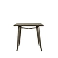 thumbnail image 2 of Heavenly Collection Solid Metal Dining Table, Dark Gray Finish, Indoor/Outdoor Dining Table for Kitchen, Dining Room, Patio & Balcony, 2 of 6