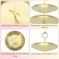 thumbnail image 3 of Unique Bargains 3 Tier Dessert Cupcake Stand Holder Round Cup Cake Tower Gold Tone, 3 of 6