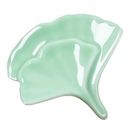 

Meizhencang Chopsticks Stand Japanese Style Reusable Ginkgo Leaf Shape Dinner Ceramic Chopsticks Spoon Rest Household Supplies