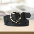 thumbnail image 1 of Dalazy Ceinture en Cuir PU pour Femmes, Sangle de Taille, Ceinture Ajustable pour Pantalon, Robe de Fête, Noir, 1 of 9