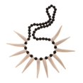 thumbnail image 5 of Novedad de 2 uds., collar de cuentas de dientes tribales artificiales, collar de diente de cuerno de colmillo Vintage, disfraz de Halloween, regalo de mordaza Unisex Sincero Electrónica, 5 of 5
