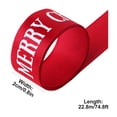 thumbnail image 3 of Fiudx Cinta Navideña con Diseño de Copos de Nieve Brillantes, Ideal para Envolver Regalos, Adornos Navideños y Decoración para Bodas. Rollo de 25 Yardas, Disponible En Blanco y Rojo., 3 of 7