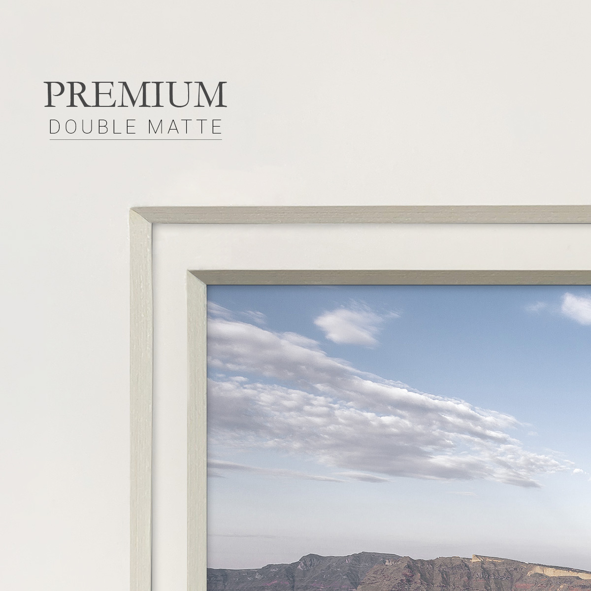 Santorini ViewPremium Framed Print