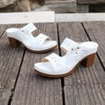 thumbnail image 4 of Abomasnow Wedge Heels Sandals for Women 2026 Summer Open Toe Slip On Platform Sandals Fashion Wedding Party Dress Sandals, 4 of 9