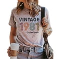 thumbnail image 1 of Camiseta de regalo de cumpleaños número 50 de Pntutb para mujer, camiseta Vintage 1971 con piezas originales, camiseta bonita Pntutb Pntutb-5632, 1 of 5