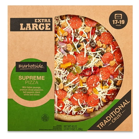Marketside Supreme Pizza, Traditional Crust, Extra Large, 45 oz (Fresh)