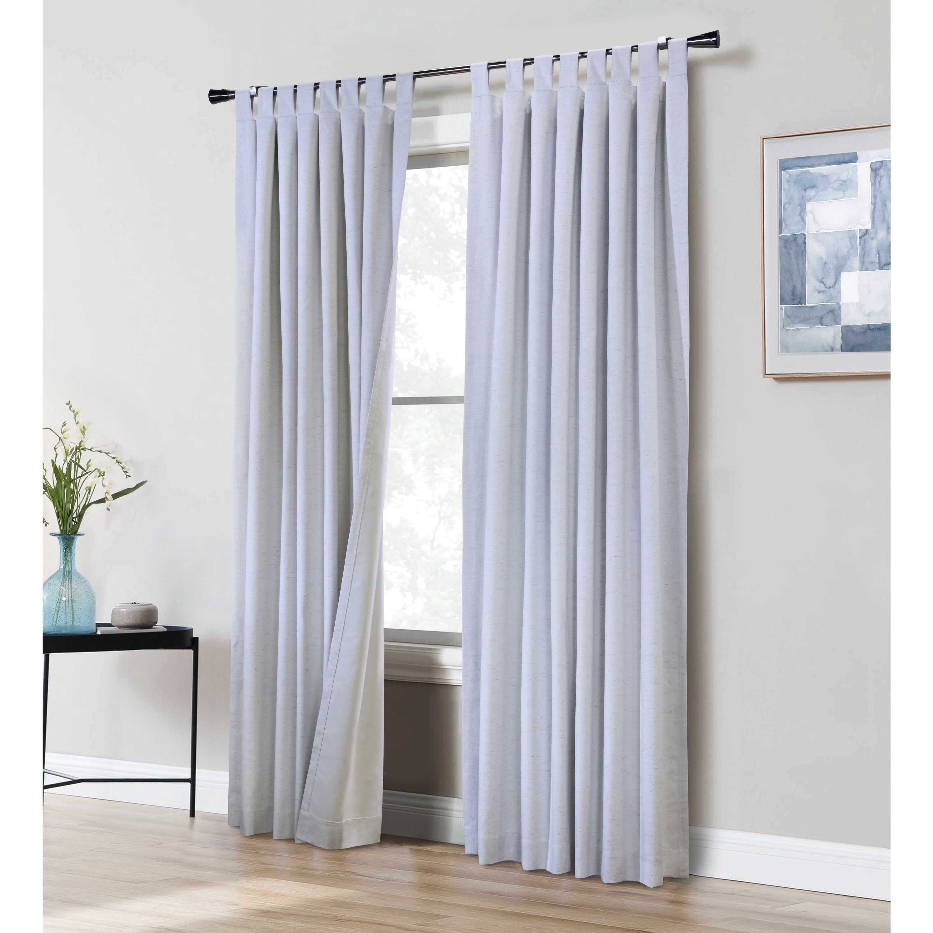 Loft Living Vienna Blackout Tab Top Indoor Curtain 52 x 95 in White