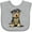 AC-Heather Grey, variant on Inktastic Little Gent Yorkie Boys or Girls Baby Bib