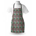 thumbnail image 4 of Hipster Apron, Woman Clothing and Accessories Pattern in Sketchy Style Fashion and Glamor Theme, Unisex Kitchen Bib with Adjustable Neck for Cooking Gardening, Adult Size, Multicolor, by Ambesonne, 4 of 4