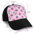 thumbnail image 2 of Yiaed Cherry Strawberry Print Baseball Cap Dad Hat Polo Style Plain Blank Adjustable Size, 2 of 5