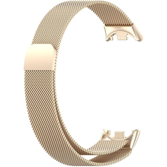 Stainless Steel Mesh Metal Replacement Strap Compatible with Xiaomi Smart Band 10/9/8 Starry light