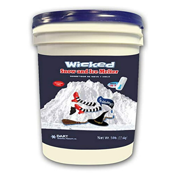WICKED SNOW AND ICE MELTER Rock Salt Heat Generating Pellets