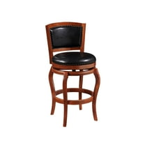 Boraam Harris 29" High Back Swivel Bar Stool - Cherry