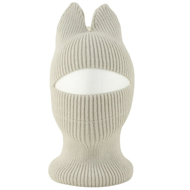 Face Mask for Sun Protection, Kids' Winter Warm Knit Mask and Ear Cover Cap
