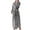 Grey, variant on Defitshape Women's Long Robe Fuzzy Plush Full Length Pockets Belted Spa Bath Robes Fleece Winter Warm Burgundy X-Large