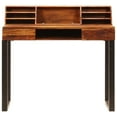 thumbnail image 3 of vidaXL Desk 43.3"x19.7"x37" Solid Sheesham Wood and Steel, 247964, 3 of 11