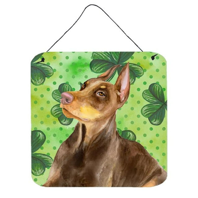 Doberman Pinscher St Patricks Wall or Door Hanging Prints