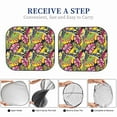 thumbnail image 5 of Kdxio Colrful Tropical Leaves Print 2-Piece Sun Shade Front Windshield - Foldable Car Front Window Sunshades for Most Sedans SUV Truck, 5 of 6