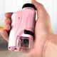 thumbnail image 3 of Mini Kit Microscopio Bolsillo Microscopio Mano LED Juguete Científico para (rosa) 3 Uds., 3 of 8