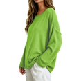 thumbnail image 4 of Sweaters for Women Oversized Crewneck Long Sleeve Chunky Knit Pullover Sweaters Tops Trendy Fall Outfits, 4 of 7