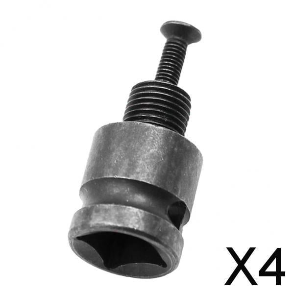 Colaxi Adaptateur de Perceuse 3-Lot de 6 1/2 Pieds' pour Outils de Conversion de Clé à Impact avec Vis 4 Pcs