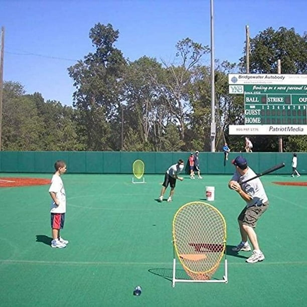 Xtra Fielder Pro Strike Zone Net With Wiffle Brand Bat And Ball And Pvc Stand Walmart Com Walmart Com