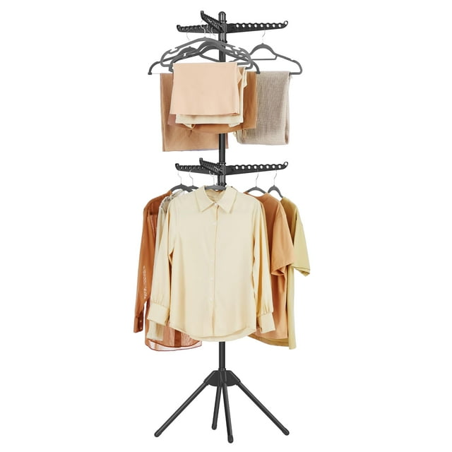 Tendedero SONGMICS, 191 cm, plegable, 6 brazos, acero inoxidable