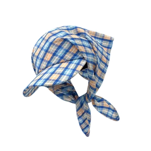 Yokua Wide Brimmed Baseball Hat Sun Hat Outdoor Curved Brimmed Style Headscarf