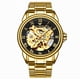 thumbnail image 3 of Reloj mecánico hueco con luz azul mágico, reloj mecánico automático de negocios para hombres, reloj para hombres, 3 of 5
