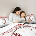 thumbnail image 5 of Castle Fairy Female Men Baseball Full Size Comforter Sets,Sport Gamer Bedding Sets, 5 of 8
