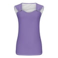 thumbnail image 4 of Buigttklop Womens Tank Tops 2024 Summer T Shirts V Neck Sleeveless Casual Loose Blouses, 4 of 4