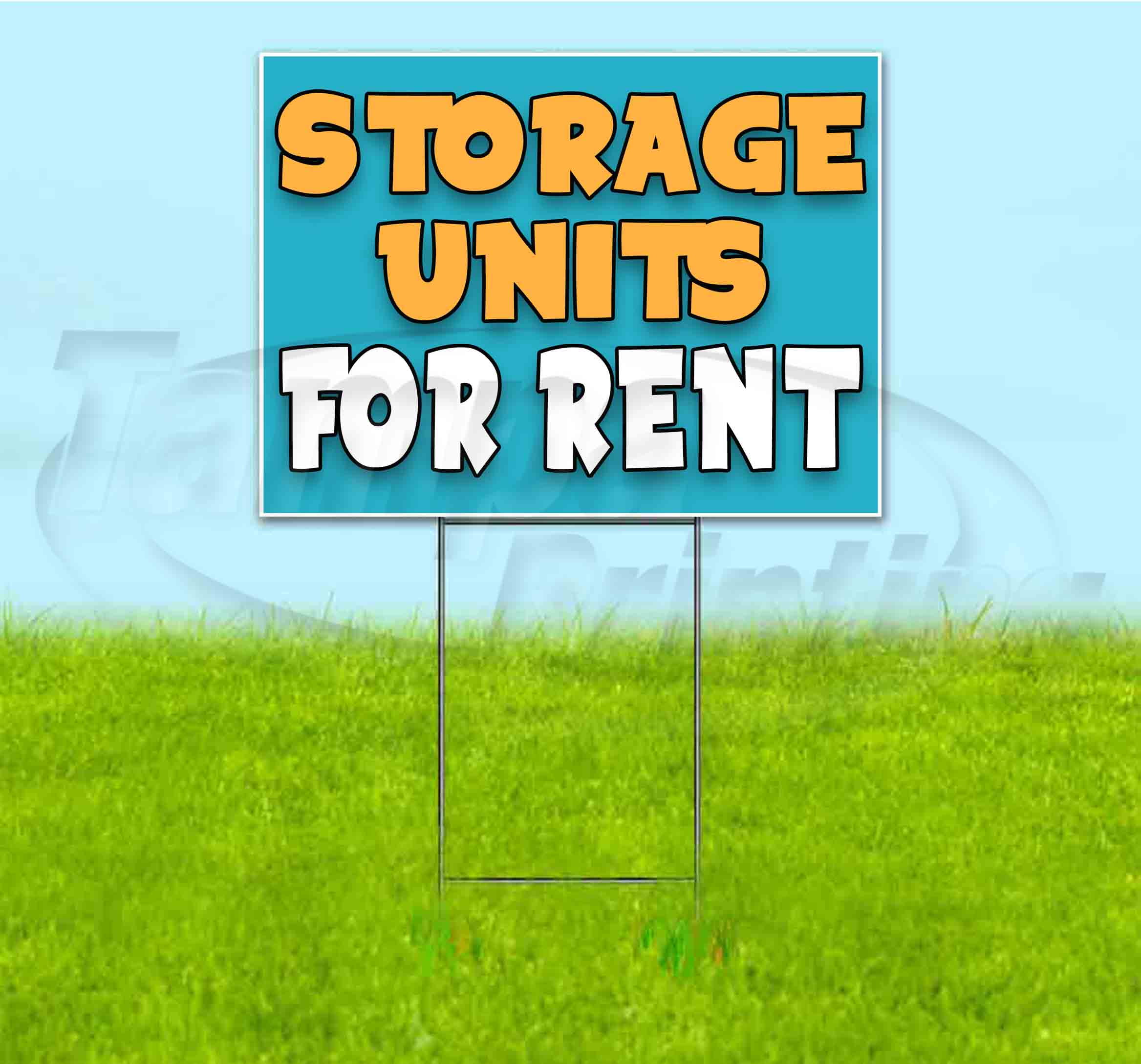 STORAGE UNIT FOR RENT (18" x 24") Yard Sign, Quantity Discounts, Multi